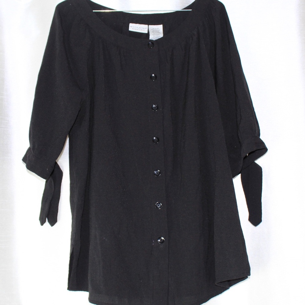 Black button up shirt